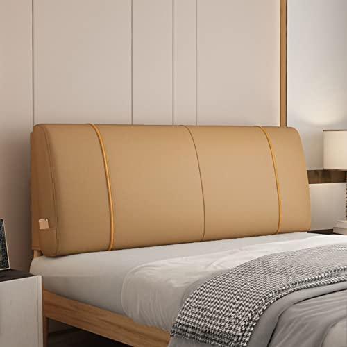ZZYK Couchkissen Bettstütze Keilrückenkissen Erwachsene Kinderbett Rückenlehne Großes Kopfteilkissen Gepolsterter Abnehmbarer Bezug Für Doppelbett Bett,B,with headboard 63/160cm
