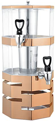MNSSRN Machine Commerciale À Boissons Chaudes Et Froides Multicouches, 4L / 8L / 12L Jus, Boisson, Lait, Café, Buffet De Vin,Laiton,2F