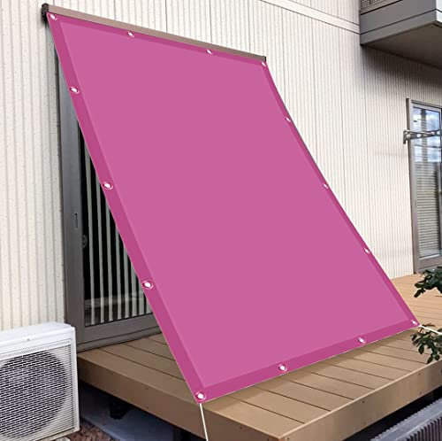 Dombrage Rectangulaire Imperméable 1.6 x 4 m UV 98%, Indéchirable, Imperméable Voile d'Ombrage Étanche avec Corde Libre et Oeillets pour Patio Jardin, Terrasse,Extérieur, Pourpre
