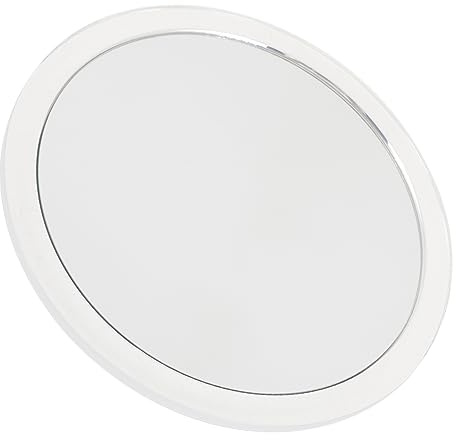 FRCOLOR 10X Magnifying Makeup Mirror with Suction Cup Round Travel Mirror for Bathroom Vanity One-Sided for Facial Care Makeup Shaving and Deep Cleaning