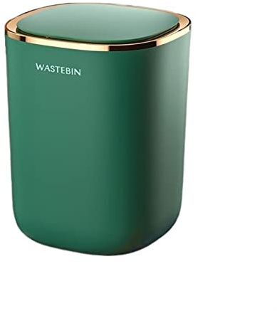 Contenedor de reciclaje de basura Bote de basura inteligente de 12 litros Sala de estar Baño en casa Cesta de papel de apertura automática Cubo de almacenamiento de basura delicado Bote de basura de c