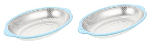 Ciieeo 2pcs Stainless Steel Kitchen Sink Strainer Fine Mesh Dish Drainer Rack Rice Strainer Collapsible Washing Basket