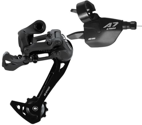 GERRIT Fahrrad Schaltwerk A7 1X10 10 Speed ​​Velocidade Umwerfer Trigger Groupset for MTB Fahrrad 10S Kassettenritzel 42T kompatibel Schaltwerk (Color : A7 1X10S Groupset)