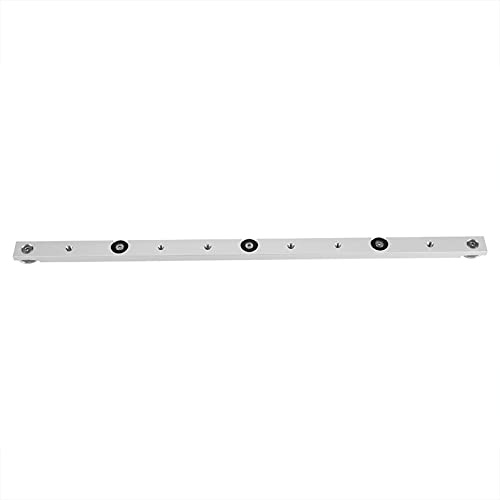 Aluminum Alloy Miter Bar, 450mm Table Saw Slider Gauge Rod for Building Jigs, Compatible with M6 Screws
