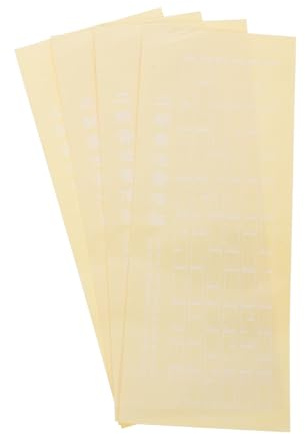 VICASKY 4 Bögen Erhu Notenkarten Aufkleber aus Pvc für Anfänger und Kinder Leicht und Kleberückstände für Erhu Lernen und Outdoor Praxis