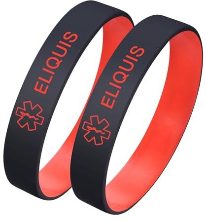 Notfallarmband SOS für Erwachsene - 2 Stk. Personalisierte Alarm Armband für Männer Frauen Medizinisches Armband mit Name Telefonnummer Allergie Silikon-Wasserdichte ID-Armbänder für Sportler Reisende