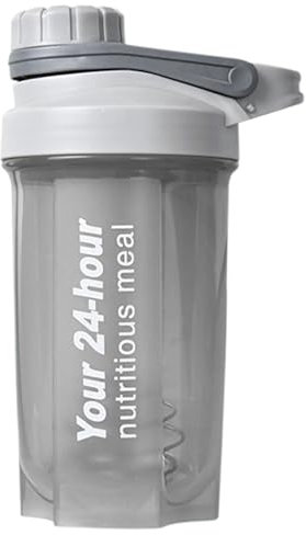 EACHPT Protein Shaker 600 ml Coctelera de proteínas para batidos complementarios, Shaker Proteine con tapón de rosca, tamiz y escala de medición | A prueba de fugas, sin BPA ni DEHP