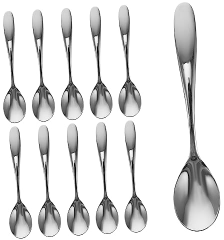 IMIKEYA 10st Kaffeelöffel Aus Edelstahl Mokkalöffel Mini Topf Trichter Esslöffel Suppenlöffel Gabeln Besteck Eisteelöffel Wiederverwendbar Rostfreie Löffel Rostfreier Stahl Silver