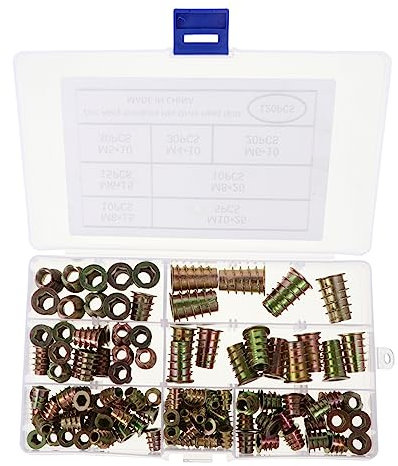 ULTECHNOVO 120stücke Extrusionsmuttern T-nutensteine Befestigungsmutter T-mutter Für Möbelschrauben Holzmöbel-sortiment