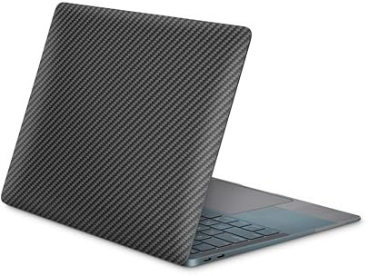 Skins4u Laptop Aufkleber, Notebook Skin Schutzfolie, Seidenmatt, Kratzfest, Blasenfrei, Selbstklenend Vinylfolie Rückstandslos Entfernbar 10 bis 17 Zoll Laptops (Carbon, 30,5 x 25,4cm)