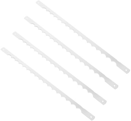 VINTORKY 4pezzi Lame Per Affettatrice Pane Inossidabile Con Design Seghettato Accessori Per Macchina Del Pane Slicing Facile e Sicuro Per Dolci
