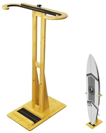 TWO STONES Paddle Board Rack Aufbewahrung, vertikaler Surfbrett-Ständer, Surfbrett-Rack für wandfreie Präsentation im Innen- und Außenbereich, hält bis zu 80 cm Breite