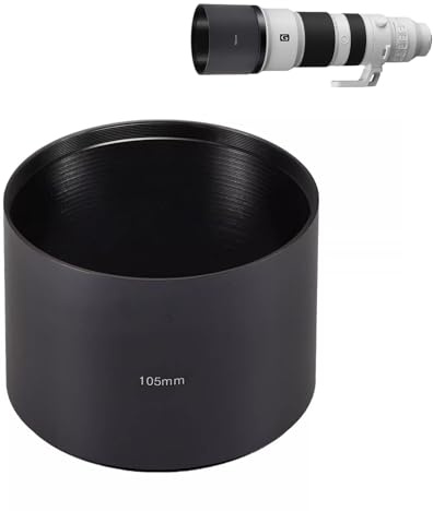 XUMIUZIY Capucha de Lente de Tele Zoom de Rosca de 105 Mm X 78 Mm, para Deportes de 150-600 Mm F5-6.3 DG OS HSM, 60-600 Mm F4.5-6.3 DG DN OS Sports, Fe400-800 Mm F6.3-8 G OSS