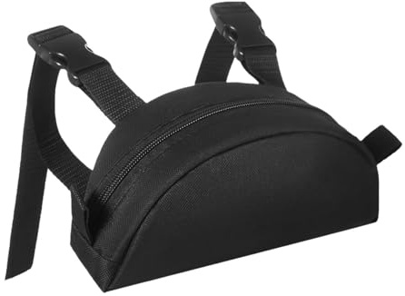 DimyFew 2 Piezas Bolsa para Montura de Caballo Bolsa de Cuerno para Montar Senderos Bolsa de Silla para Teléfono y Llaves Organizador de Montura con, Negro