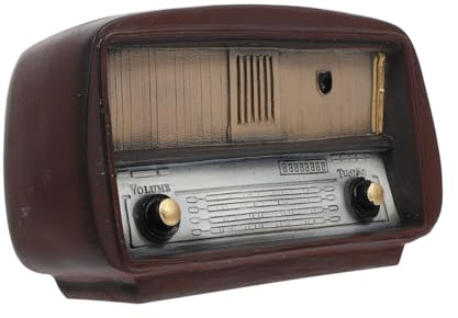 KONTONTY Vintage Mini Gramophone Home Decor Retro Desktop Adorn Decorative Fake Phonograph Ornament for Living Room Office Table Decoration