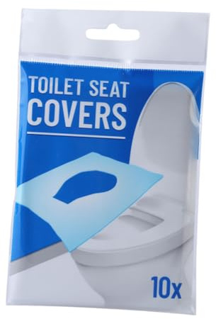 LOORGVEL 6er Packungen Pack Einweg toilettensitzauflagen aus Wasserlöslichem Holzstoff Faltbare Hygienische Wc sitzauflage Tragbare Sanitär toilettenschutzmatte pro Packung für Unterwegs
