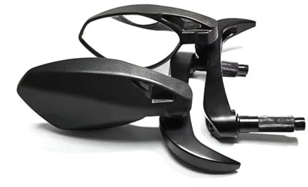 Moto Specchietti Laterali Per Specchietti Universali Per Moto, Estremità Del Manubrio, Superficie Convessa, Specchietto Laterale Nero Per Moto