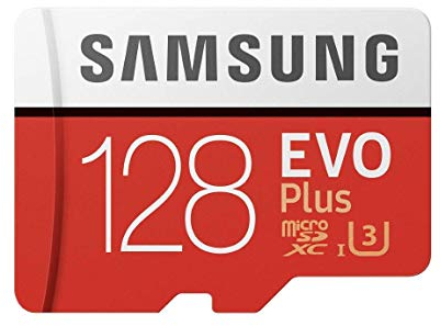 Samsung EVO Plus 128 GB microSDXC UHS-I U3 Memory Card with Adapter