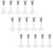Crdifu 20er Plastik Lippenpiercing Labret Stecker Retainer Set Flexibeler Kunststtoff 6/8/10/12mm mit Kristall Bioflex 16G