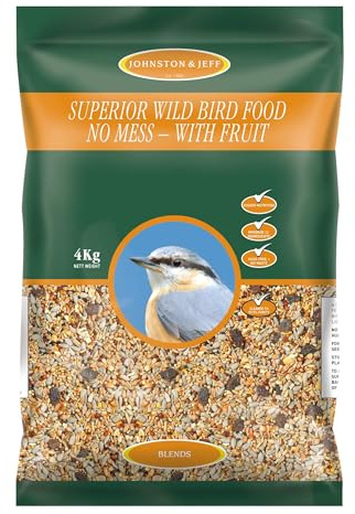 Johnston & Jeff 4kg Superior Wild Bird - No Mess Food Premium Wildlife Seed