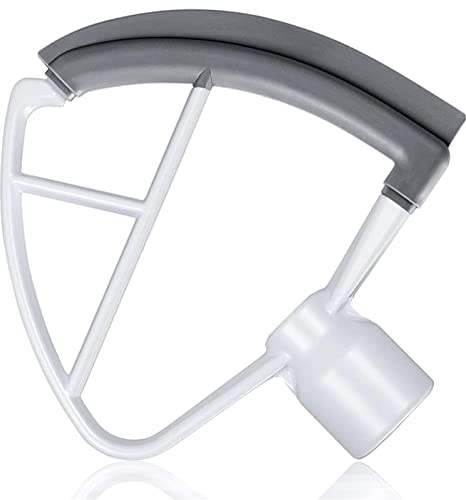 Frusta Edge per miscelatore da cucina | Pala per frusta piatta da 4,5-5 quarti, frusta con bordo flessibile per miscelatore con testa inclinabile da cucina | Raschietto flessibile con bordi