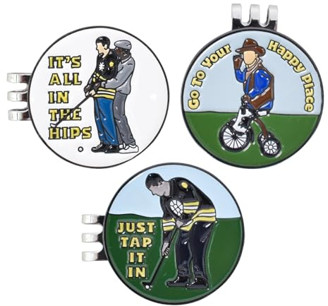 3 Golf Ballmarker Magnetisch Hut Clip,Golf Hat Clip Marker,Golf Marker Hut Clip,Golf Hut Clip,Golf Ballmarkierer Hutkappen-Clips,Golfball Marker Clip Magnetisch