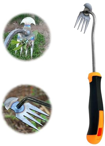 DTXYBC unkrautstecher, unkraut entferner gerät, Hand Unkrautstecher, Gartenarbeit Hand Unkrautstecher mit stiel, Geschmiedet Unkrautzieher, zum Entfernen von Gartenunkräutern