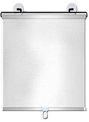 Verdunkelungsrollo, Saugnapf-Thermo-Rollos, stanzfrei einziehbarer Balkon-Sonnenschutz, Sonnenschutz-Isolierung, Schattierungsvorhang, Fenster-Rollo, Küche, Büro, Auto, Sichtschutz (B45 x H125 cm (18