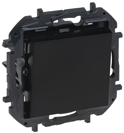 LEGRAND Cruzamiento 10AX para instalación empotrada, Gama Niloé Step, Color Antracita, 398231B
