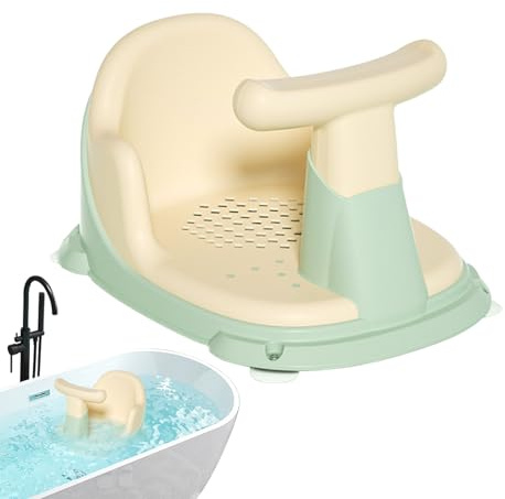 siège-de bain pour bébés – siège de pour bébé-avec ventouses, conception | antidérapante sûre, soutien confortable pour bébé, construction durable | Chaise de bain assise 6 à 18 mois, aide au