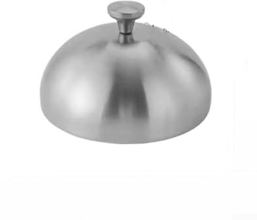 Copertura per bistecca, 1 coperchio rotondo in acciaio inossidabile per piatti da barbecue/teppanyaki, intrappola il calore e scioglie il formaggio, facile da pulire, copertura per bistecca per grill