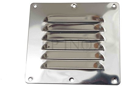 Rejilla acero inoxidable 127 mm x 115 mm acero inoxidable 316 rejilla ventilación