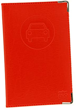 COLORPOP 550063 Porte-Papiers Véhicule - Nouveau Permis - Coloris Rouge