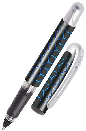 Online Tintenpatronen-Rollerball College Style Blue, Stift für Rechtshänder und Linkshänder, ergonomisches Griffstück, hochwertiger Tintenroller, Standard-Tintenpatronen, inkl. Kombipatrone blau