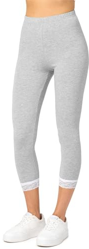 Merry Style Leggins 3/4 Mallas Deportivas Mujer MS10-290(Melange, 4XL)