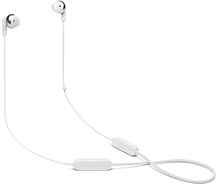 JBL TUNE 215 BT – Bluetooth In-Ear Kopfhörer in Weiß – Klangvoller Bass Sound ohne Kabel – Bis zu 16 Stunden Wiedergabezeit mit nur einer Akkuladung