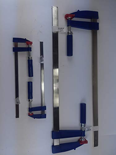 4 x Schraubzwinge Set 600x120 + 300x50 Zwinge Leimzwinge Einhandzwinge