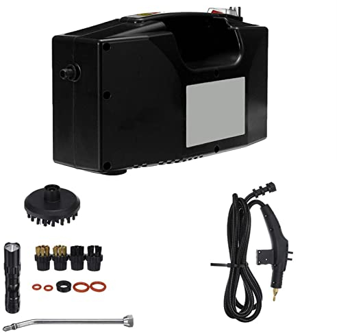 Boyuan Pulitore a Vapore ad Alta Pressione da 2600 W, Pistola a spruzzo a Vapore controllabile, nessun Design del Serbatoio dell'Acqua Incorporato, per mobili da Cucina e Bagno, finestre, Auto,Nero