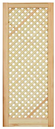 ben+camilla.com Gittertür 99,3 x 39,4 cm | Hochwertige Kiefer Massivholztüren - unbehandelt für Schrank- & Möbelbau oder Heizungsverkleidung