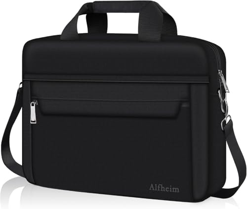 Alfheim Laptoptasche Aktentasche 14 Zoll Umhängetasche, Wasserdicht leichte Zusätzlicher Speicherplatz für Männer Frauen Travel Business, Kompatibel mit 14 Lenovo Acer Dell HP Laptop Notebook Tasche