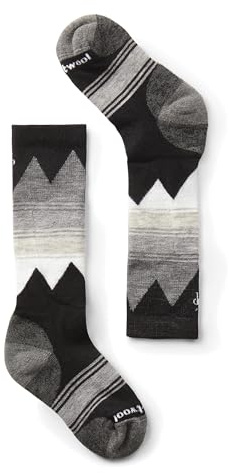 Smartwool Otc Socks - Calzini da sci per bambini, unisex, con imbottitura leggera (confezione da 1), Nero, XS