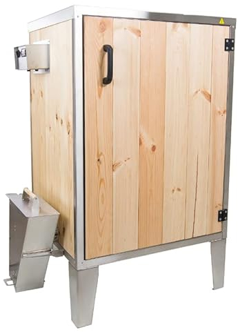 FASANiO FRANCO Premium Giga - Horno de ahumar eléctrico con control digital de acero inoxidable