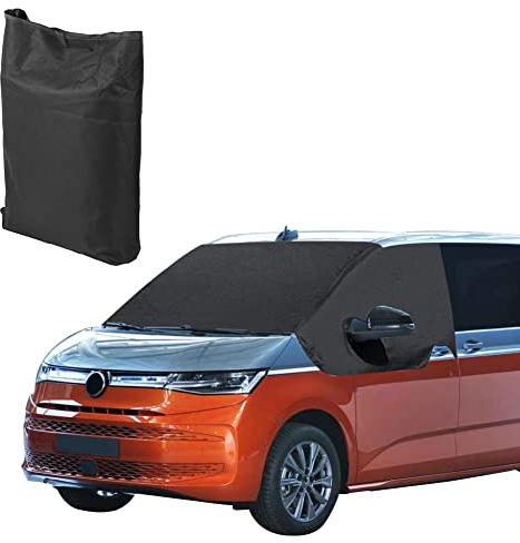 Cubierta de parabrisas de coche de repuesto para VW T7 VW T7 California, 600D parasol para coche 2021-2025, 100% opaco, bloquea los rayos UV, resistente a la intemperie