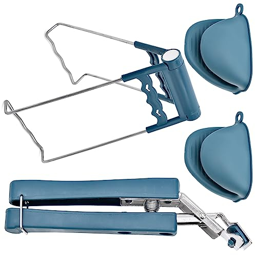 Fahibin Pince pour Les Plats Chauds,Anti-brûlure Bol Clip,Pince à Four pour Bol Chaud, Micro-Ondes(4 pièces)