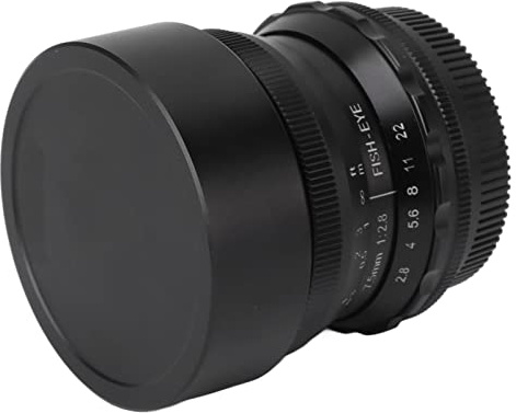 7.5mm F2.8 Professional Ultra Wide Fisheye Lens,Multilayer Coating Fisheye Lens for M4/3 Mount,for EM1X EM13 EM53 EM10 4EP7 EPL10 Camera