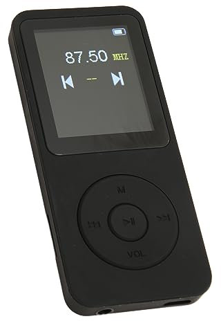 Reproductor de MP3, Radio FM HiFi Reproductor de Música con Sonido sin Pérdidas, Altavoces HD, Foto, Reproducción de Video, Radio FM, Grabadora, etc.