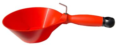 Bucket Scoop Plaster Tools  Skimflex 165mm & 200mm Flexible, Rigid, Galvanised & Curved Spatula Scoops with Cork or Rubber Handle  Pan Style & Scraper Type for Render & Plaster (165mm Rigid PVC)