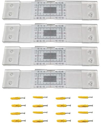 Jauge de fissure standard pour béton (lot de 2 ou 4) Outil de surveillance précis des fissures Règle de mesure des fissures