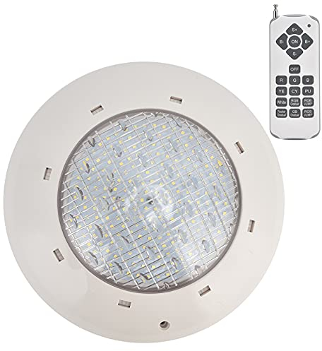 Topyond IP68 wasserdichte LED-Schwimmbadleuchte – Buntes RGB – Wandmontage – Unterwasserleuchte Mit Fernbedienung – AC12V – Für Schwimmbad, Whirlpool(35W)