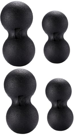 Beaupretty 4stücke Peanut Massageball Schwarz Für Rücken Und Muskelentspannung Yoga Selbstmassage Linderung Von Verspannungen Und Schmerzen